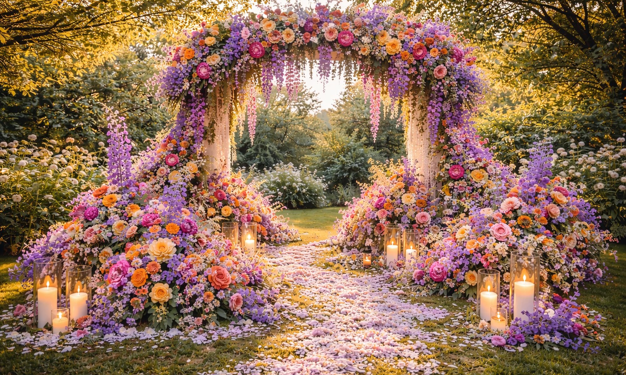 Large event floral installation