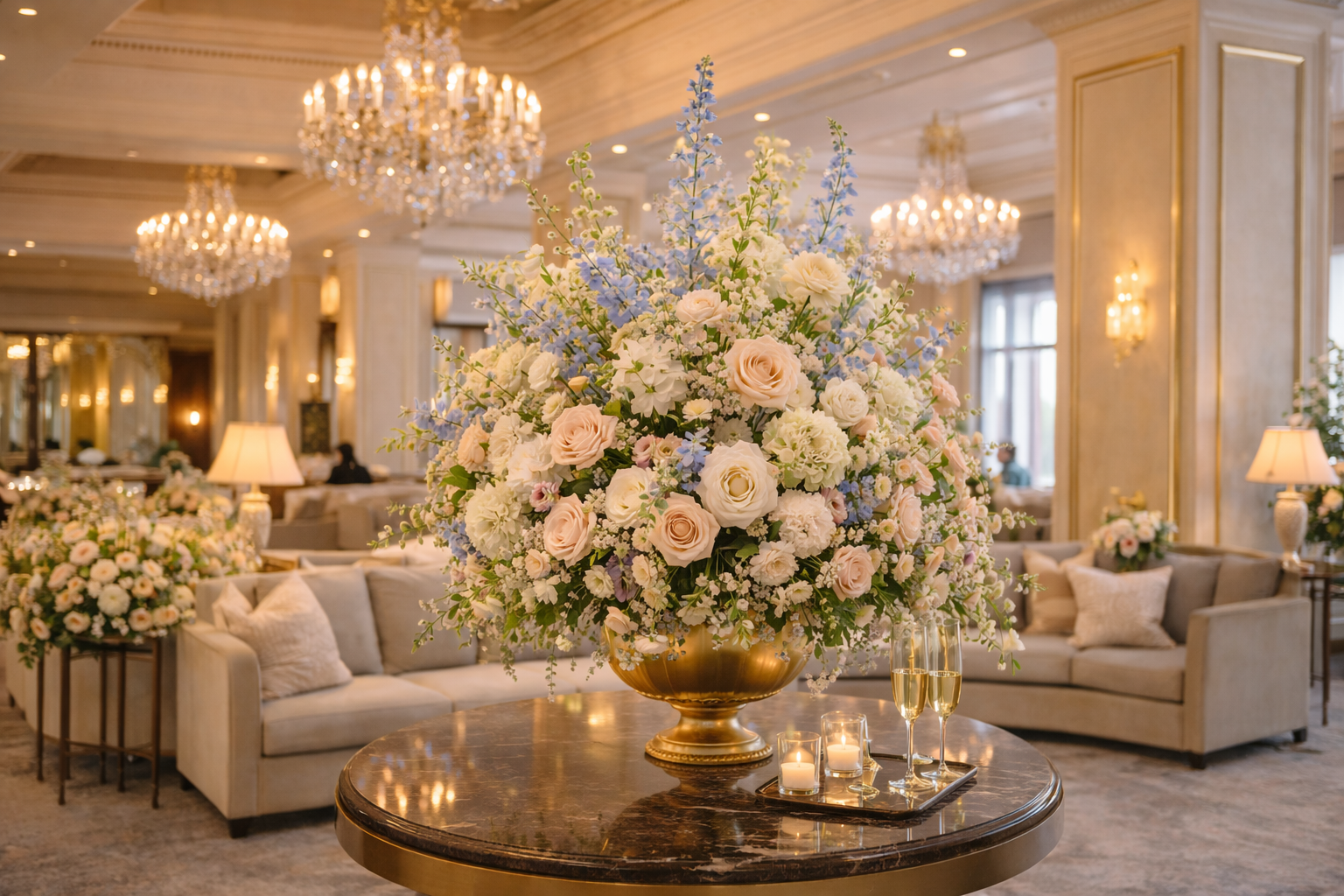 Large scale floral styling